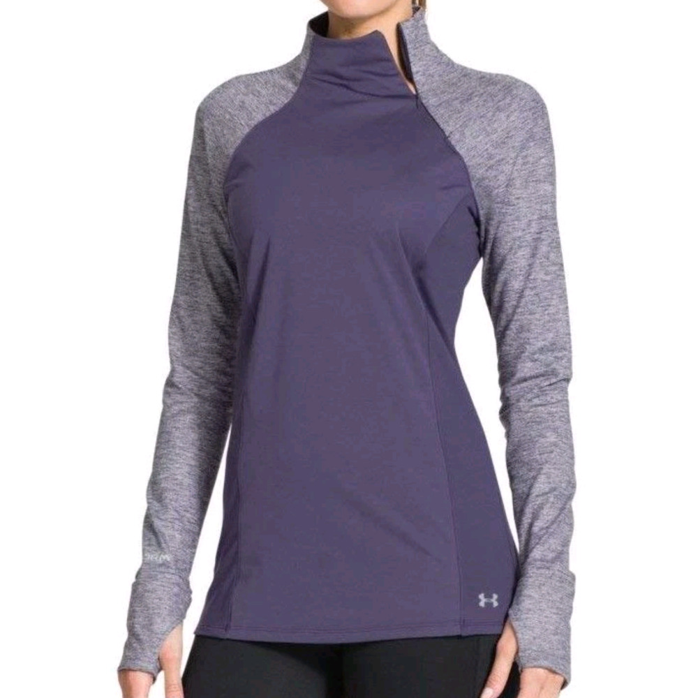 Under Armour Cold Weather Quarter Zip Thumb Holes Pullover Women's Small